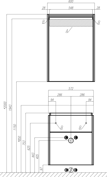 Зеркало-шкаф STWORKI Дублин 60 с подсветкой, навесное, белое, прямоугольное 1A226902DN010 - 5