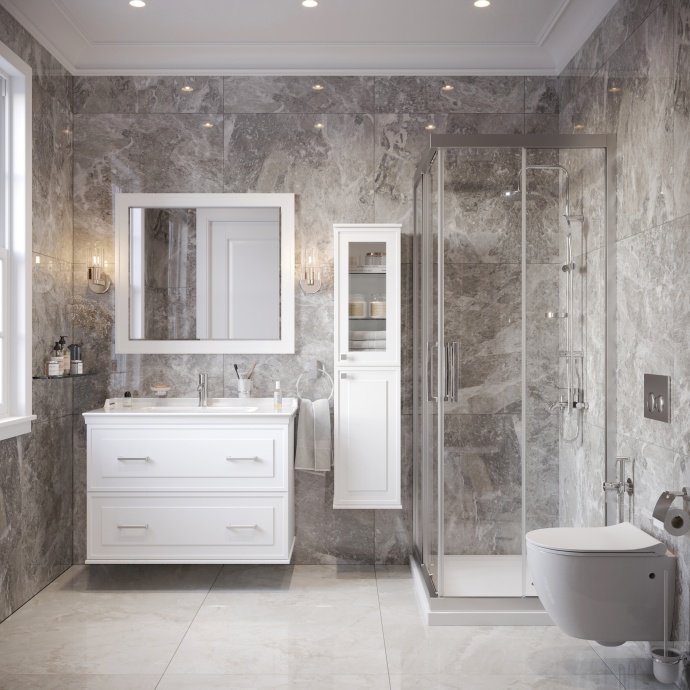 Шкаф-пенал STWORKI Хадстен R, белый С16831 - 6