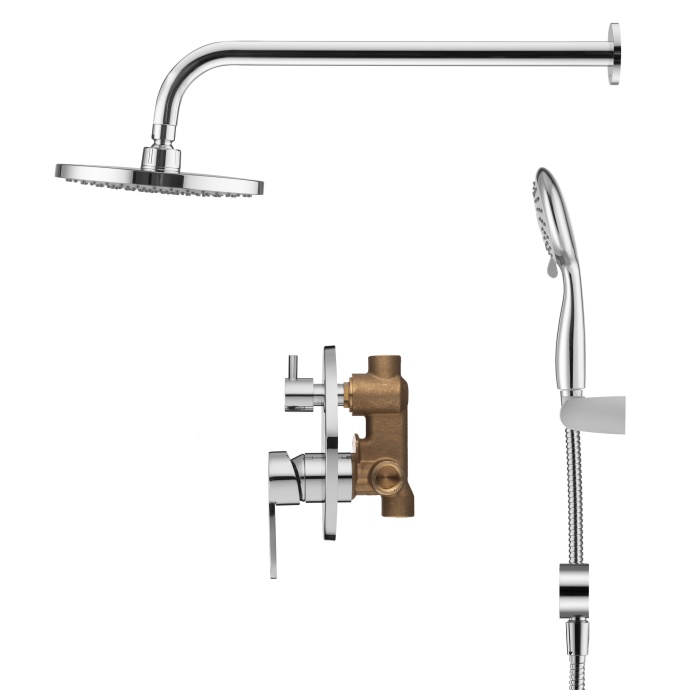 Swedbe Platta Душевой комплект со встроенным смесителем и верхним душем 5538 - 4