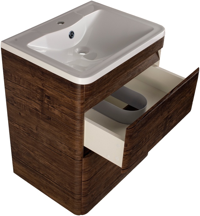 Тумба для комплекта Style Line Атлантика 60 Люкс Plus, напольная,старое дерево СС-00002207 - 2