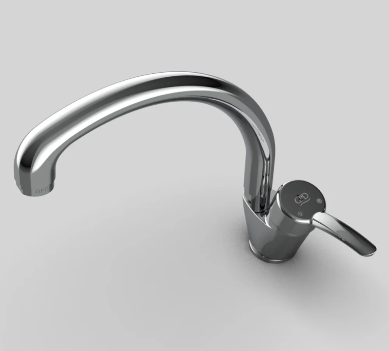 Смеситель для кухни GPD Primula хром MTE175 - 6