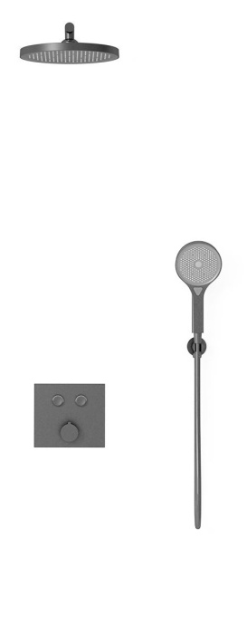 Душевой комплект Vincea с термостатом сталь VSFW-4212GM - 1