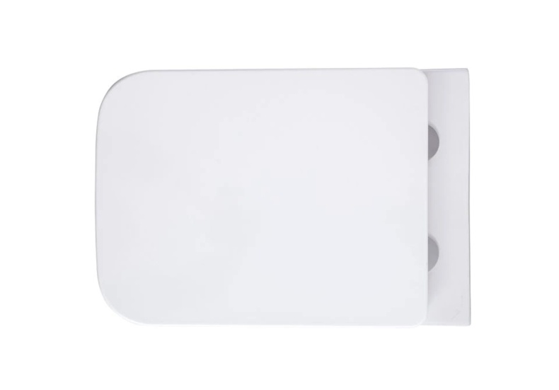 Унитаз подвесной безободковый AQUATEK АМАДЕО 515*370*315 мм, тонкое сиденье с механизмом плавного закрывания, крепеж AQ1163-00 - 6