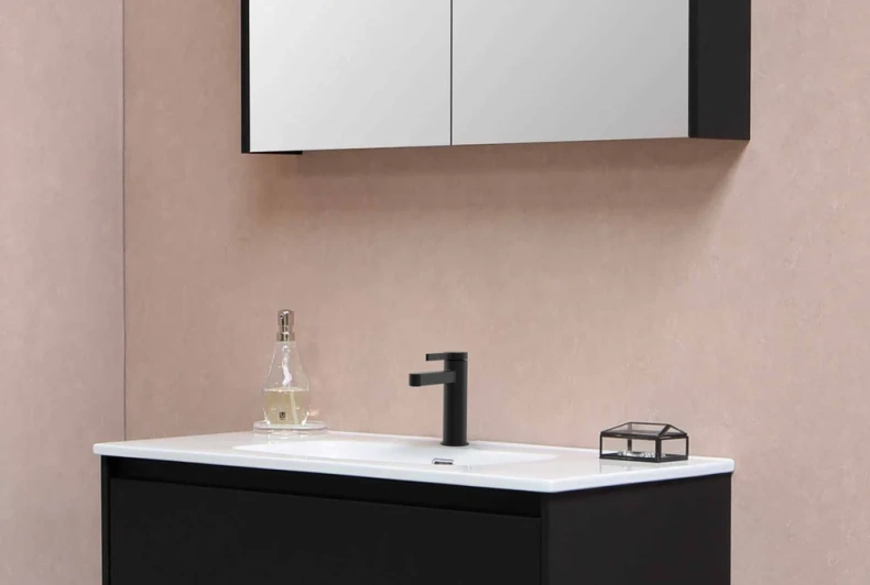 Смеситель для раковины GPD Gildo черный матовый MLB165-S - 8