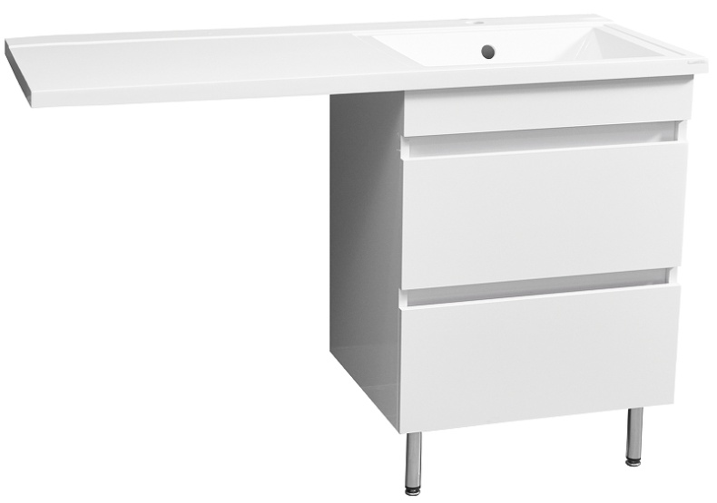 Тумба под раковину Stella Polar Мадлен Марсал 130 белый SP-00000475 - 1