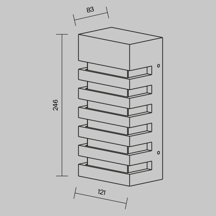 Бра Maytoni Outdoor O034WL-01B - 1