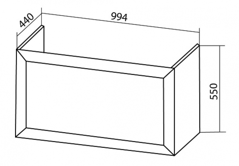 Тумба под раковину Бриклаер Берлин 100 белый глянец  4627125416095 - 7