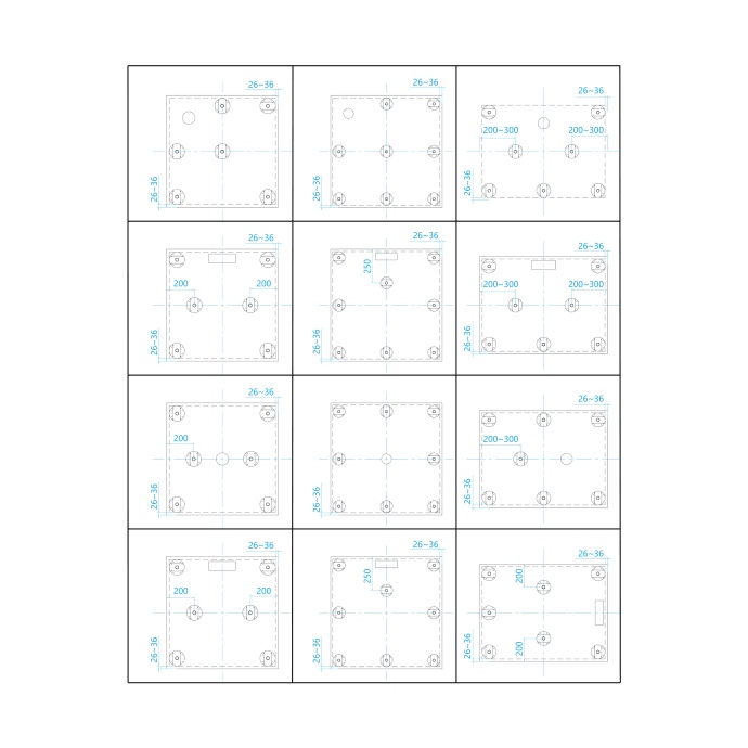 Ножки для поддона RGW N-01 (08)  (универсальные) (к GWS-01-31(BCF08)) 03230108-31 - 7