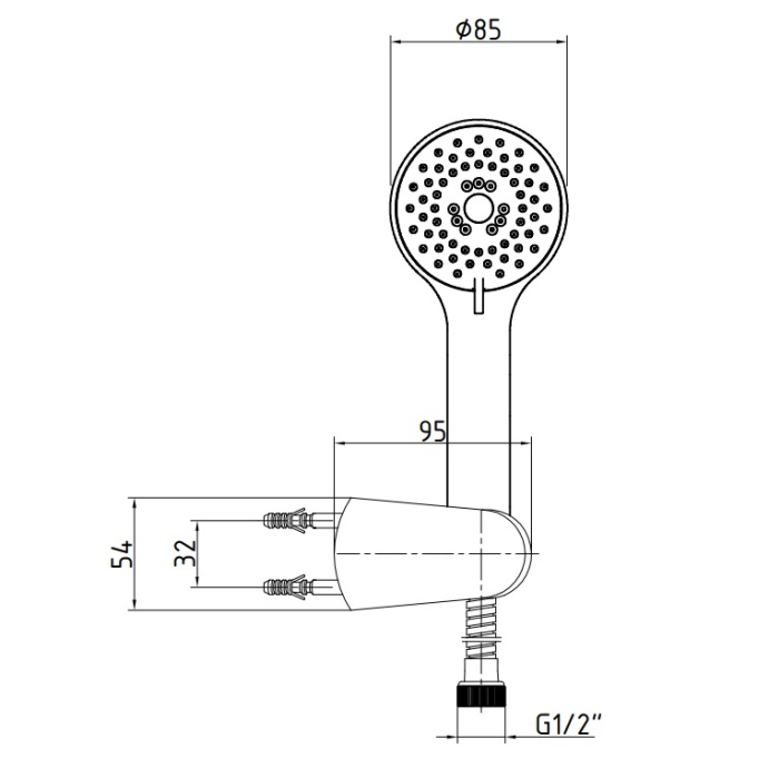 Душевой гарнитур Nita 102117338EX - 1