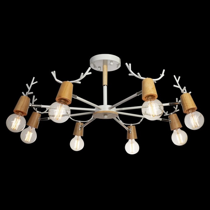 Люстра на штанге Loft it Sven 10024/8 White - 1