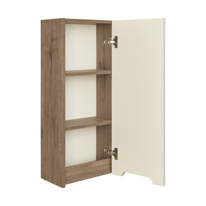 Шкаф подвесной Aquaton Оливия 35 R бежевый-светлое дерево 1A254703OLVGR - 1