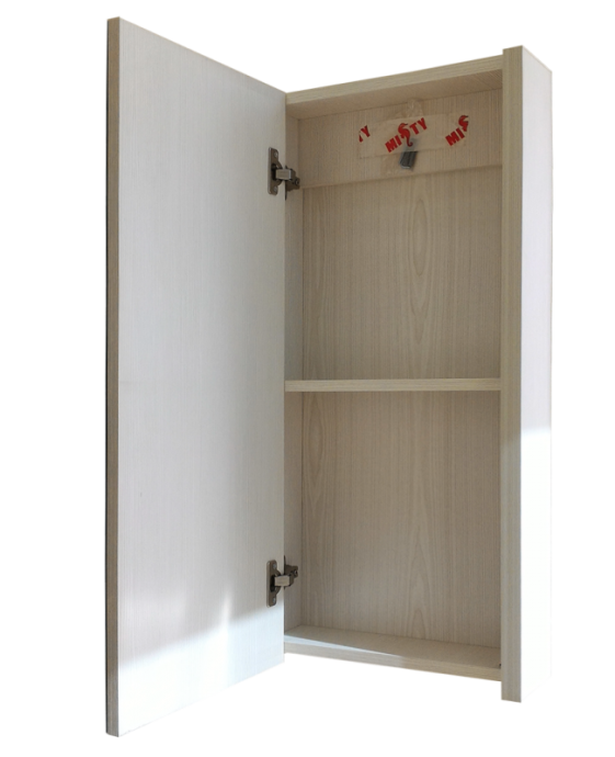 Мини - 40 Зеркало-шкаф бежевое П-Мин04040-031 - 1