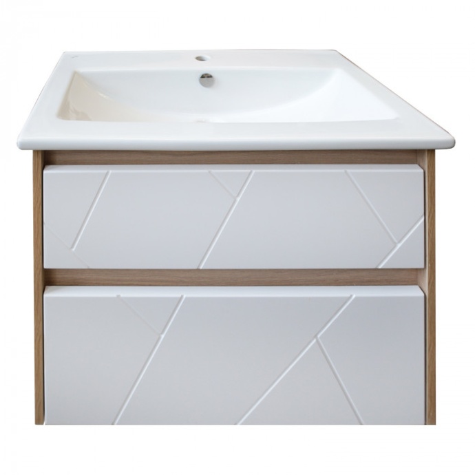 Тумба ASB-Mebel подвесная Диана 60 White под умывальник Элина 60 белый 12027 - 0