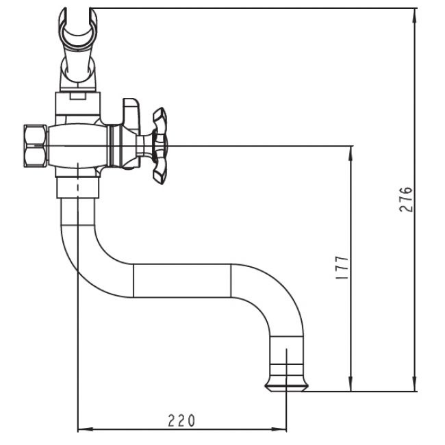 Смеситель Kaiser Carlson Lux 11255 для ванны с душем - 1