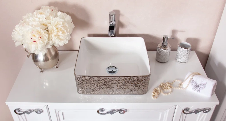 Столешница Бриклаер Адель 105 белый глянцевый  4627125413902 - 0