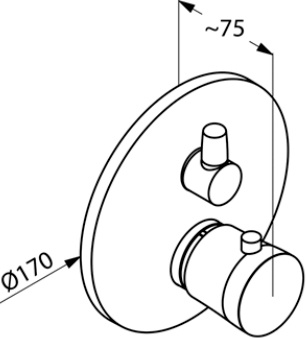 Термостат Kludi Balance для душа 528350575 - 1
