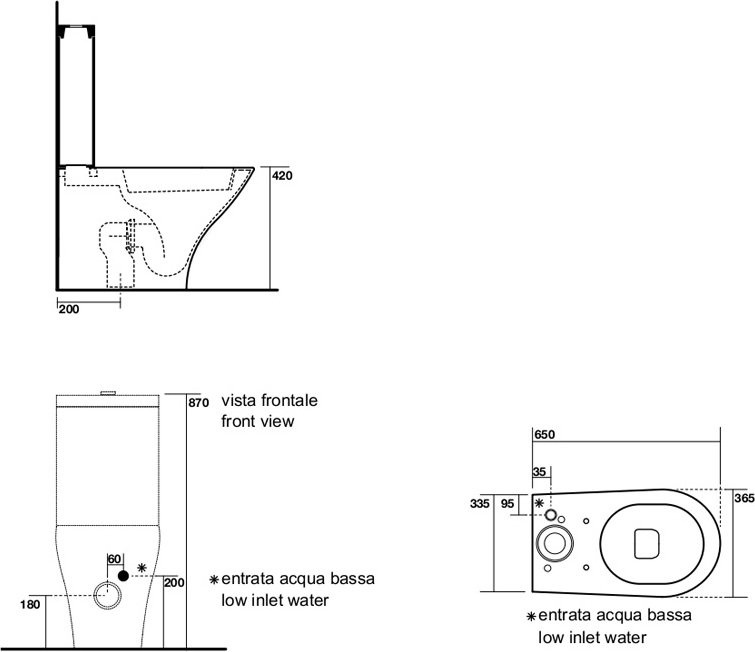 Бачок для унитаза Kerasan AquaTech белый  378101 - 3