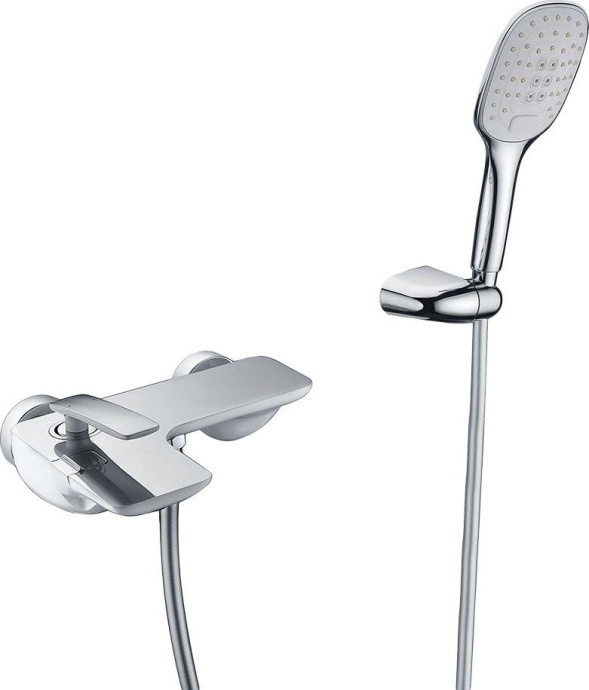 Смеситель для ванны с душем Timo Helmi 4014/00-16Y хром-белый - 0