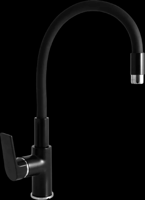 Смеситель для кухни Rav Slezak Colorado с гибким изливом черный матовый - хром CO119.5/10CMATC - 0