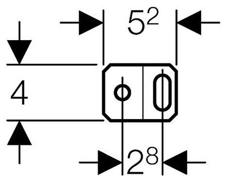 Комплект крепления для инсталляций Geberit   242.048.00.1 - 2