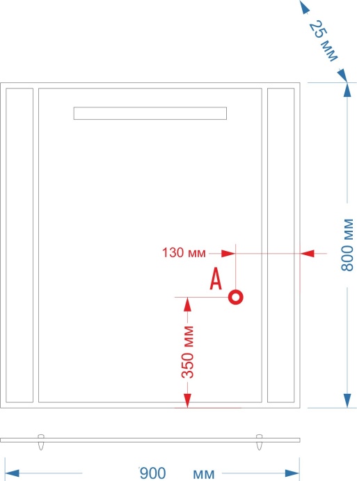 Зеркало Misty Морена 90 золотая мозаика П-Мор03090-338 - 3