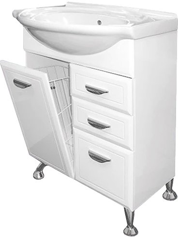 Тумба для комплекта Misty Дрея 65 2 ящика, с бельевой корзиной Э-Дре01065-01К2Я - 4