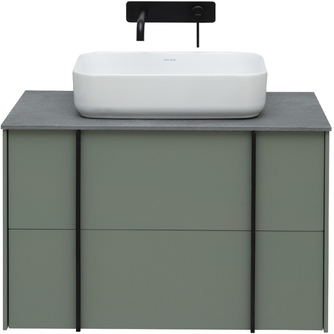 Тумба под раковину Allen Brau Reality 80 серо - зеленый матовый 1.32005.CGM - 2