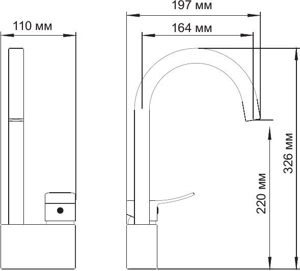 Смеситель Wasserkraft Aller 1067 для кухонной мойки - 5