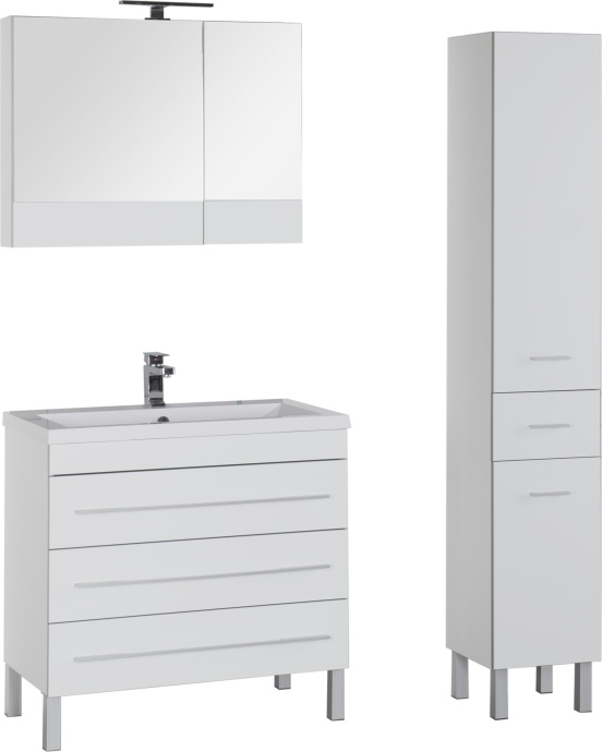 Мебель для ванной Aquanet Верона 90 белая 178470 - 14