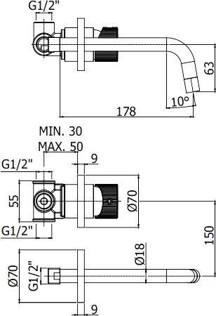 Смеситель для раковины Paffoni JO JO006NO70 - 1