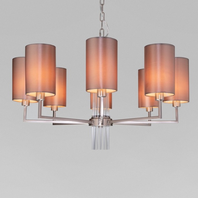 Подвесная люстра Eurosvet Soffio 60134/8 никель - 1