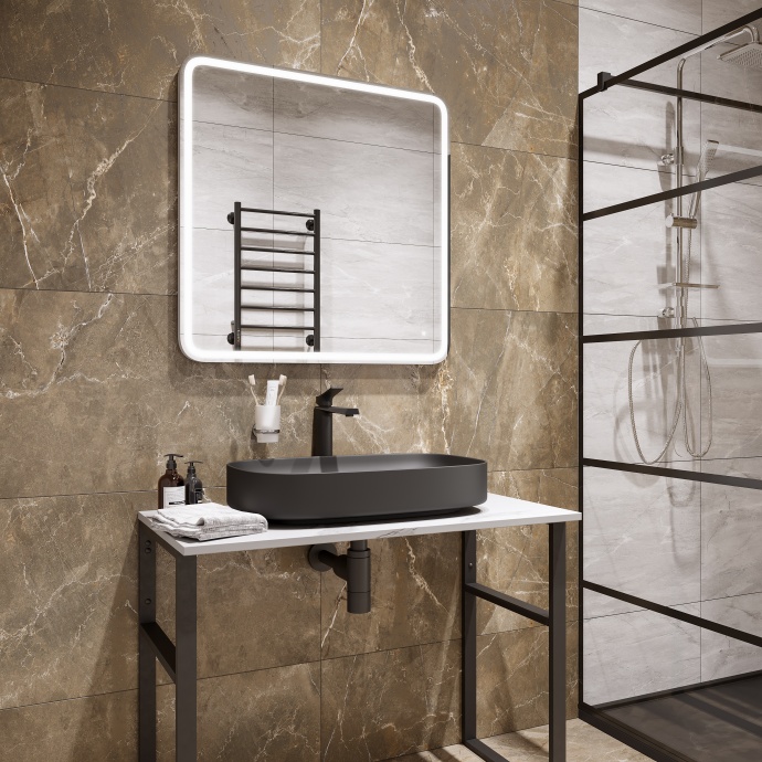 Раковина STWORKI накладная 65 3064-110 черная матовая - 2