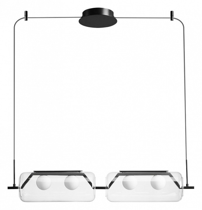 Подвесной светильник Arte Lamp Geneva A2341SP-4BK - 1