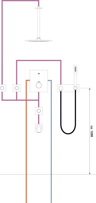 Кронштейн для верхнего душа Grohe Rainshower 28497000 - 5