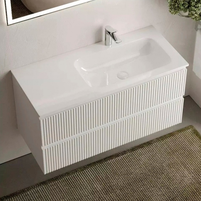 Тумба под раковину Sancos Snob R правая 99х44 белая SNR100RW - 1