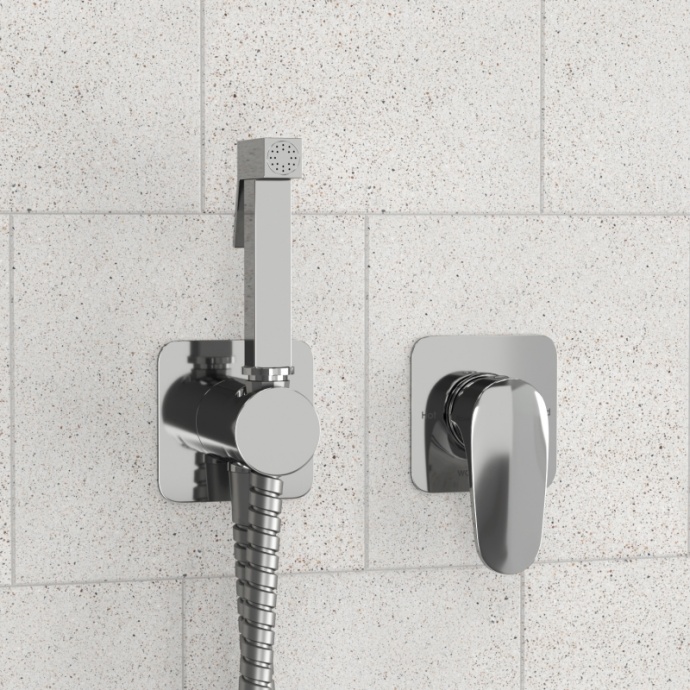 A3151.271.057.136 Встраиваемый комплект для биде со шлангом - 0