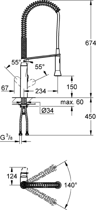 Смеситель Grohe K7 32950DC0 для кухонной мойки - 2