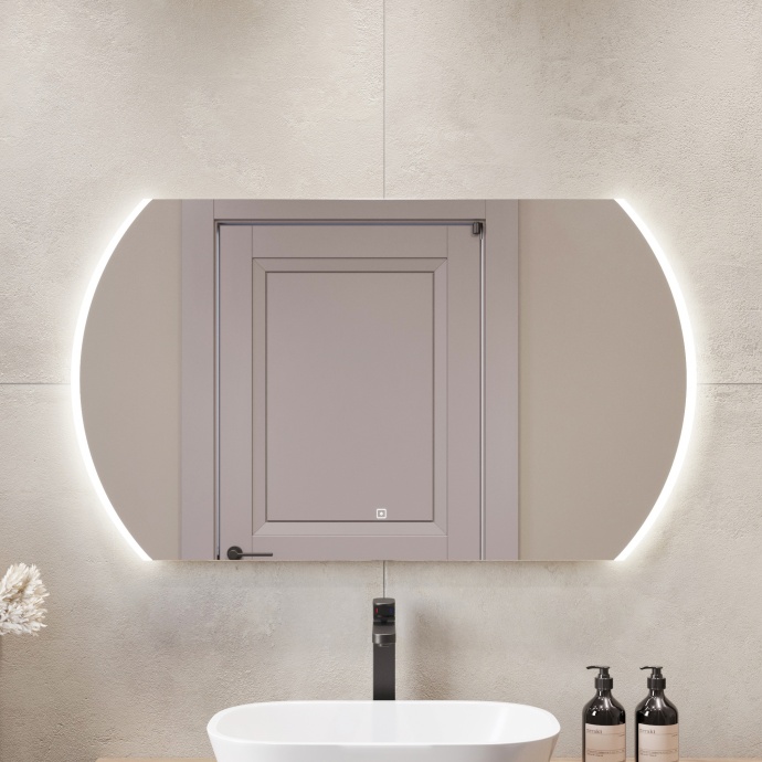 Зеркало DIWO Новгород 120 с подсветкой, овальное, с сенсорнымуправлением, настенное ЗЛП1713 - 0