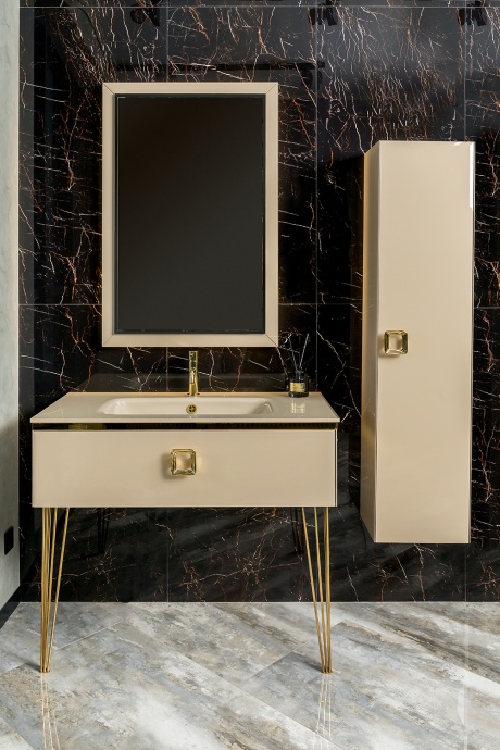 Шкаф - пенал Armadi Art Lucido 35 подвесной бежевый 772-CP - 6