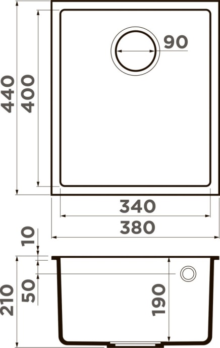 Мойка кухонная Omoikiri Bosen leningrad grey  4993538 - 3