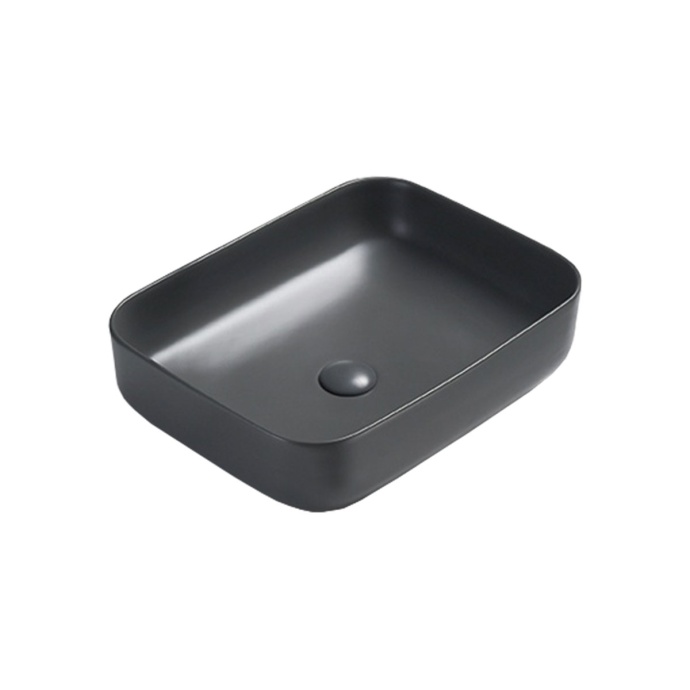 Накладная раковина Vincea 50х39 серая матовая VBS-105MA - 0