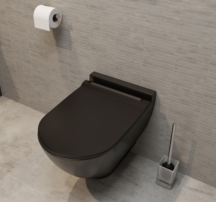 Комплект Унитаз подвесной STWORKI Rotenburg SWH52 безободковый +Инсталляция VitrA 800-2009 с белой кнопкой смыва 534857 - 5