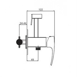 Гигиенический душ Gappo золото G7207-3 - 1