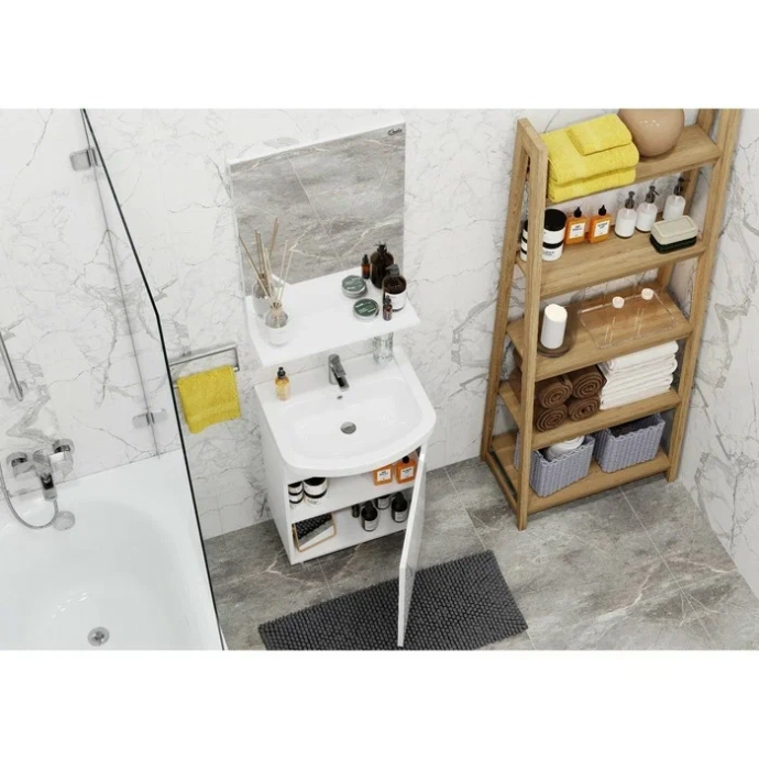 Тумба с раковиной Onika Эко 52 белый - 5