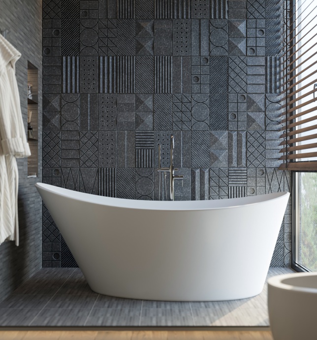 Смеситель для ванны с душем STWORKI Эстерсунд ES-06ni напольный - 1