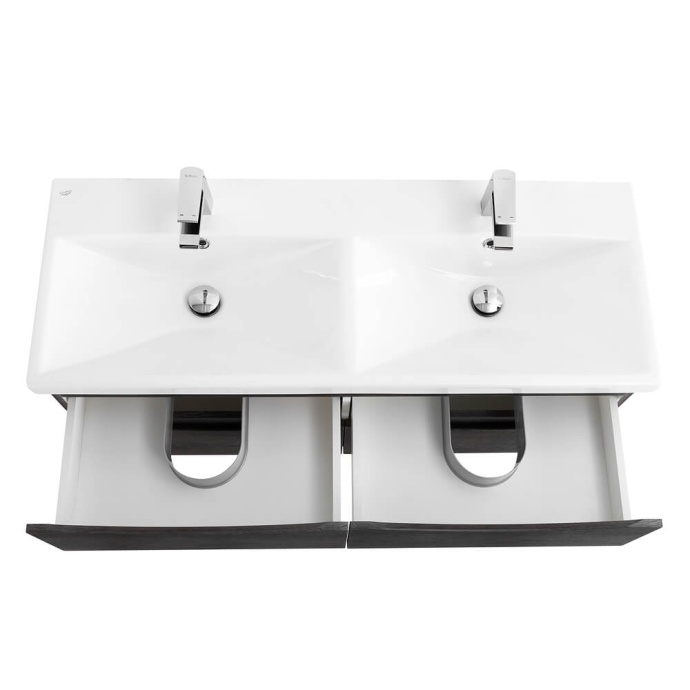 Тумба под раковину BelBagno Marino-Cer 120 с двумя чашами темное дерево MARINO-CER-1200-4C-SO-2-RNG-P - 2