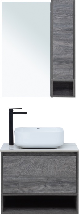 Тумба с раковиной STWORKI Карлстад 60 дуб рошелье, монте тиберио, с отверстием под смеситель в столешнице 425095 - 8