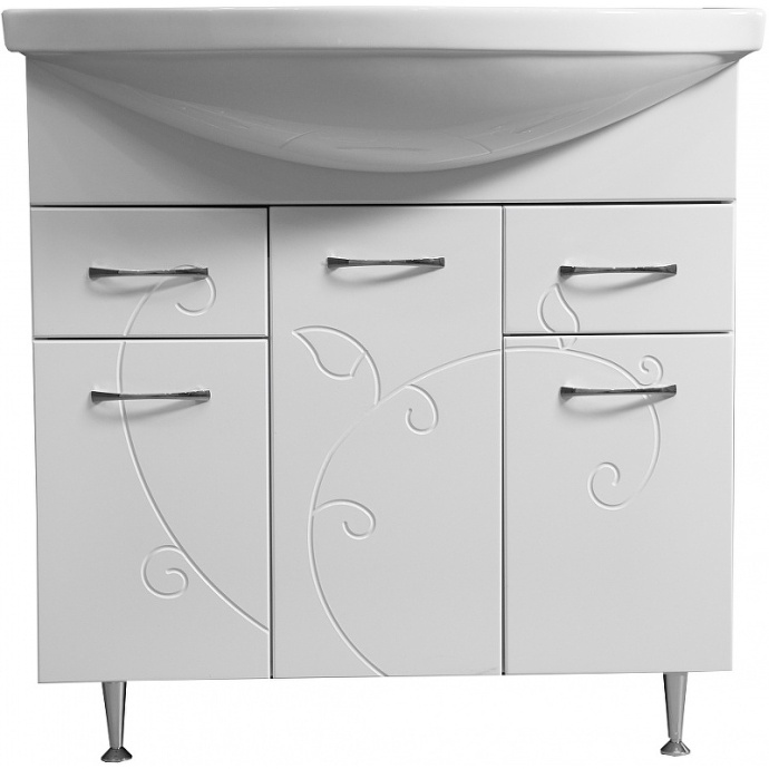 Тумба под раковину Stella Polar Фантазия Эльбрус 80 белый SP-00000229 - 1