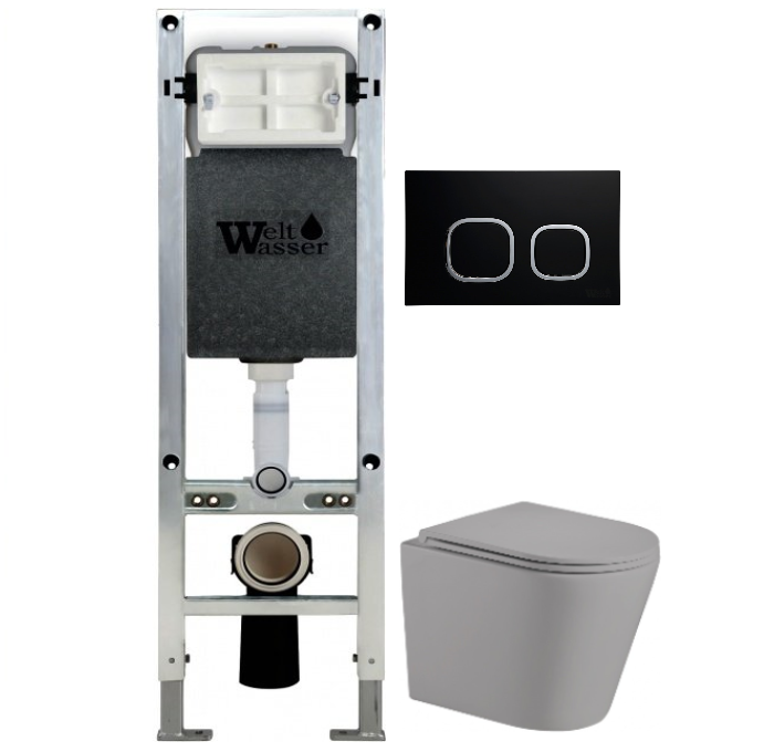 Комплект Weltwasser AMBERG 350 ST + SALZBACH 004 MT-GR + AMBERG RD-BL  10000006583 - 0