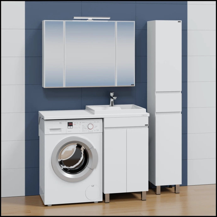 Раковина над стиральной машиной Санта Юпитер 110 R белый 900132 - 5